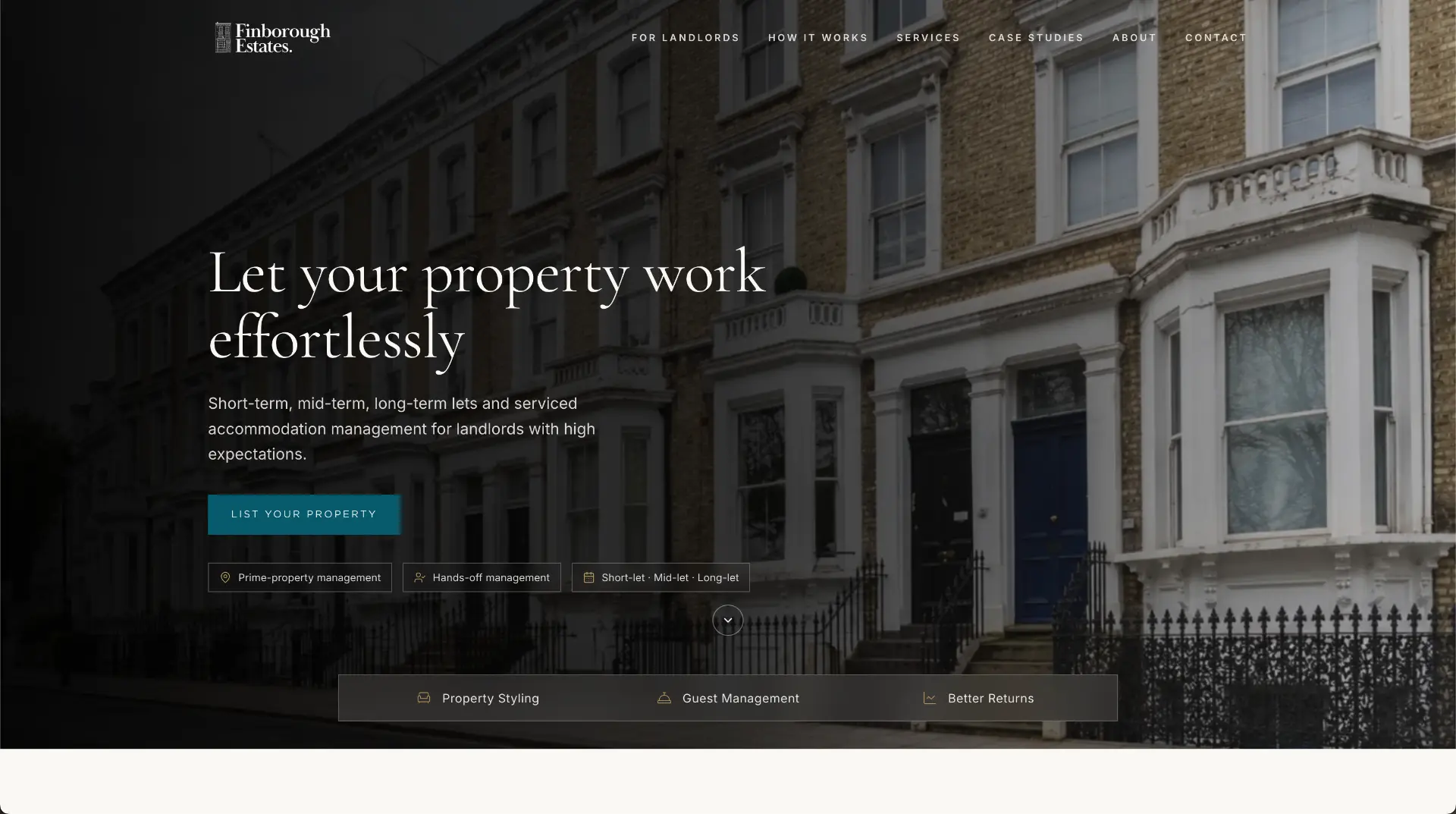 Finborough Estates website